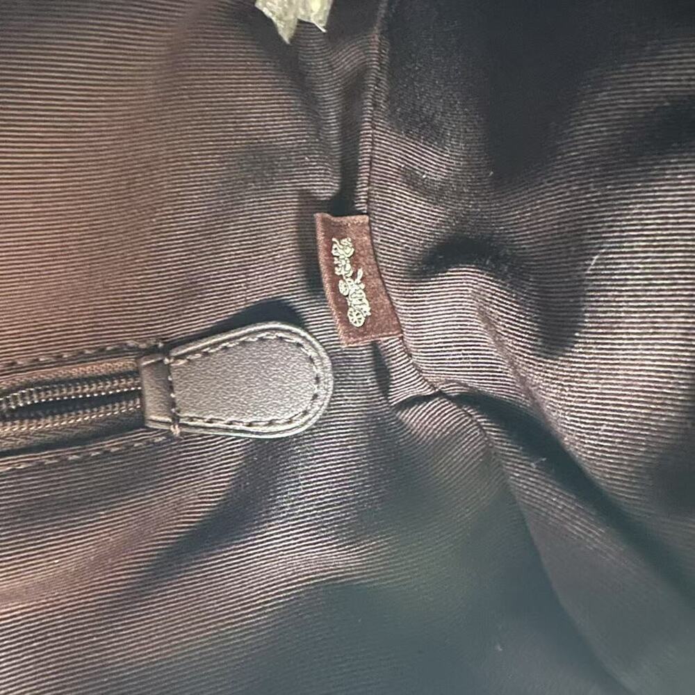 Coach Black/Brown Signature Satchel Crossbody - Picture 10 of 12